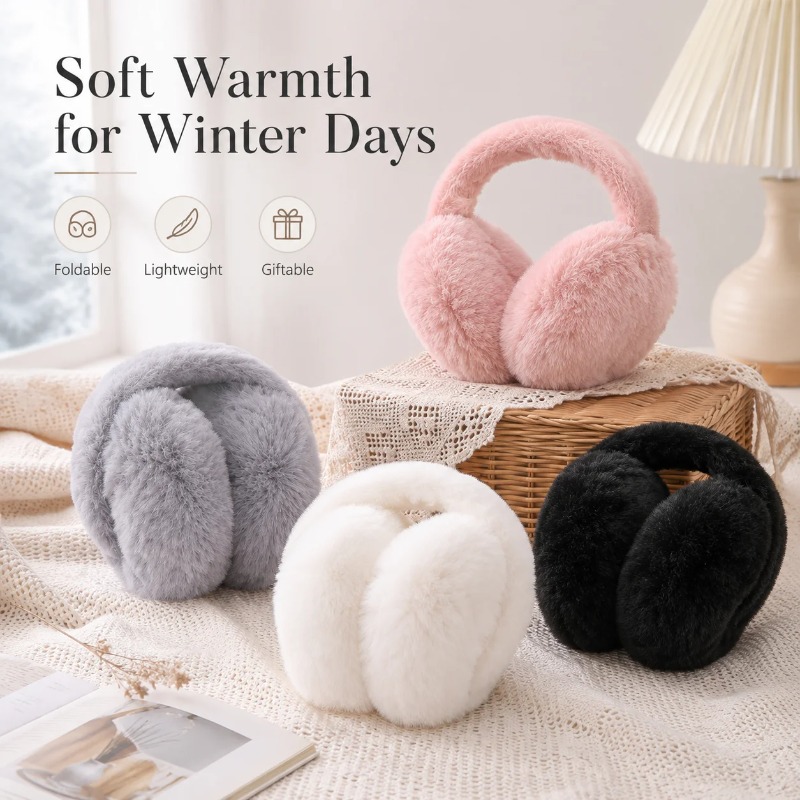 Earmuffs Foldable - Penutup Telinga Musim Dingin Berbahan Lembut