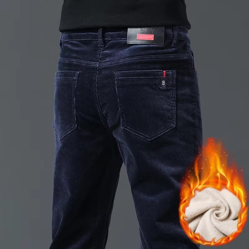 Corduroy Pant Warm - Celana Corduroy Pria, Lapisan Tebal untuk