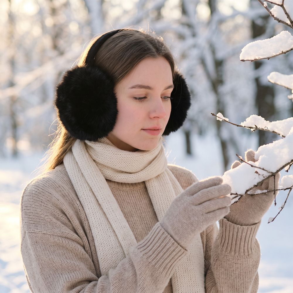 Penutup Telinga Lembut Imitasi - Earmuffs Foldable ulasan dan harga
