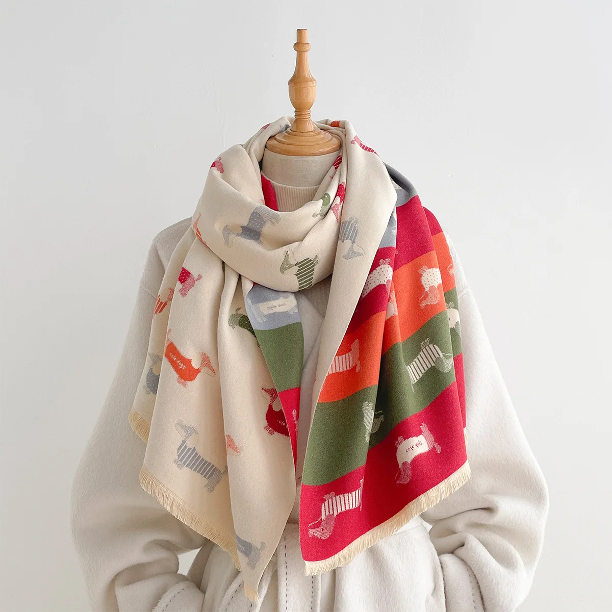Syal Imitasi Kasmir Wanita, Sy - Cashmere Pashmina Wrap ulasan dan harga