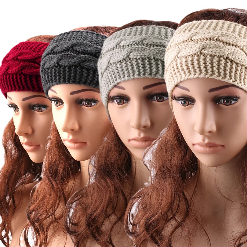 Ikat Rambut Wanita Bahan Hemp, - Fleece Ear Warmer Band ulasan dan harga