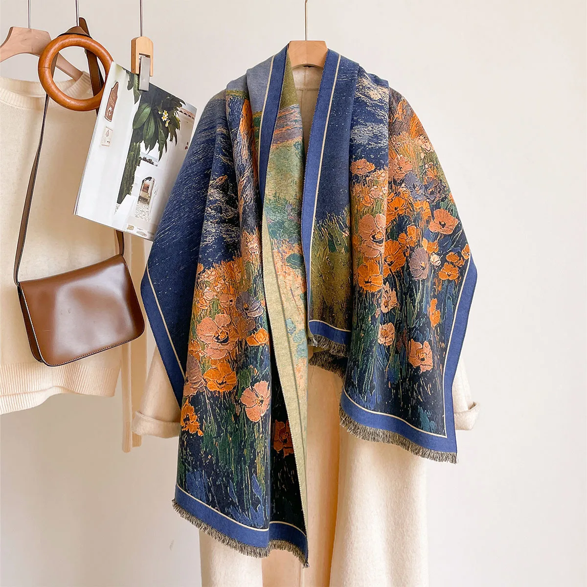 Syal Imitasi Kasmir untuk Wani - Cashmere Pashmina Wrap ulasan dan harga